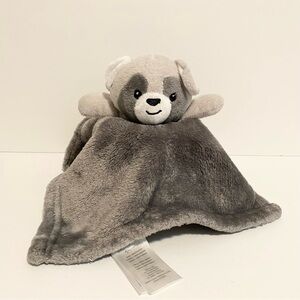 Nemcor Raccoon Lovey Babys First Gray Plush Security Blanket Baby Cuddle Toy